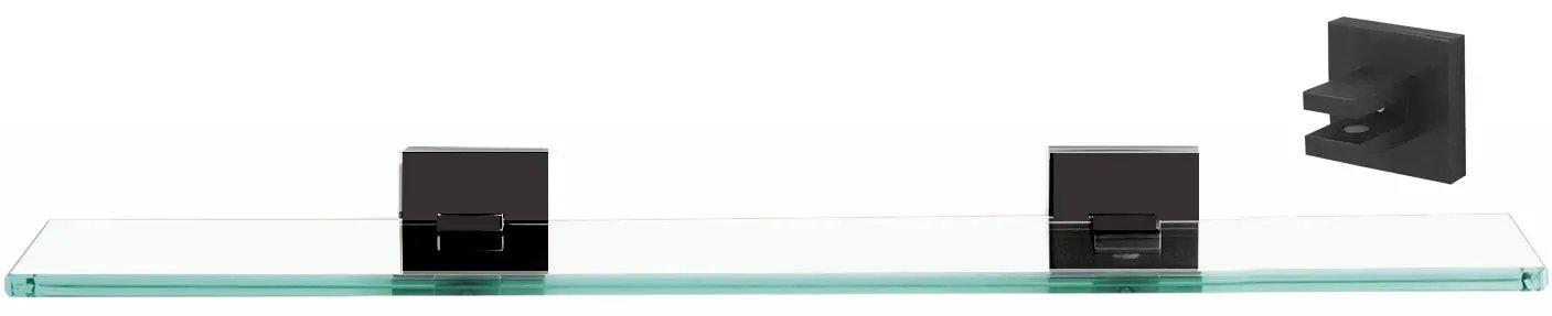 Alno Contemporary Il Bath 18" Glass Shelf w/Brackets by Alno