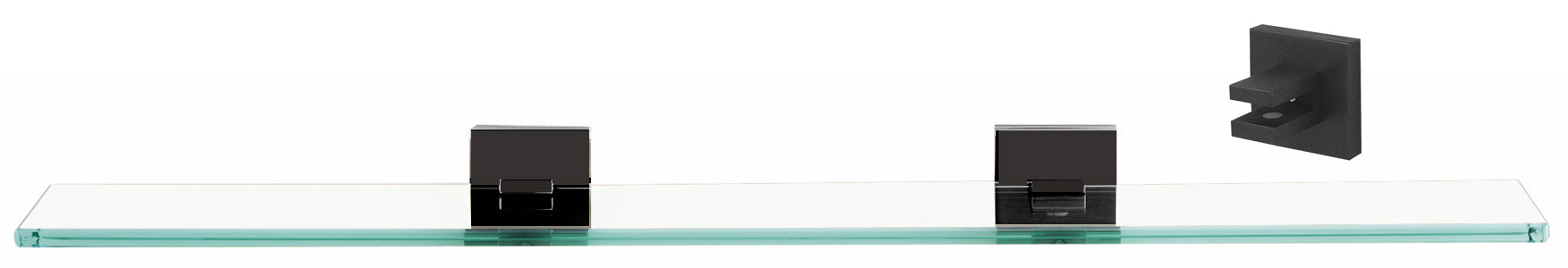 Alno Contemporary Il Bath 24" Glass Shelf w/Brackets