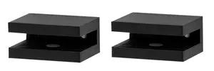 Alno Contemporary Il Bath Glass Shelf Brackets Only by Alno