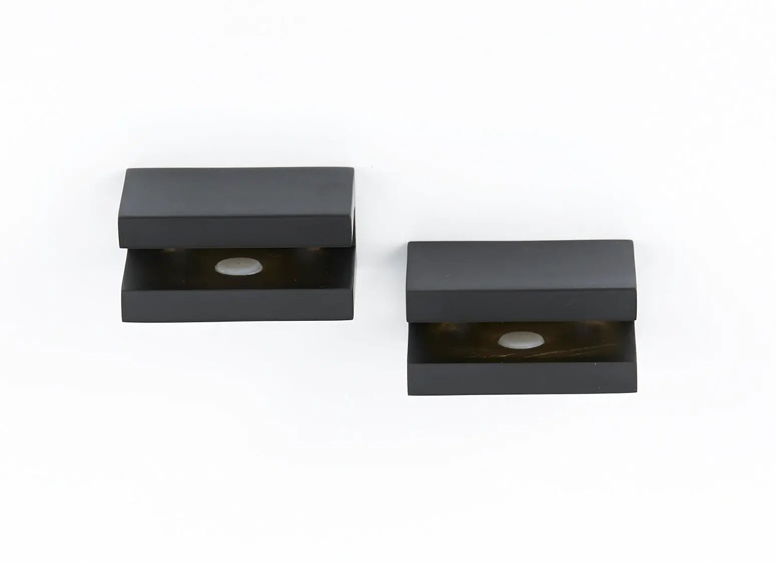 Alno Contemporary Il Bath Glass Shelf Brackets Only by Alno