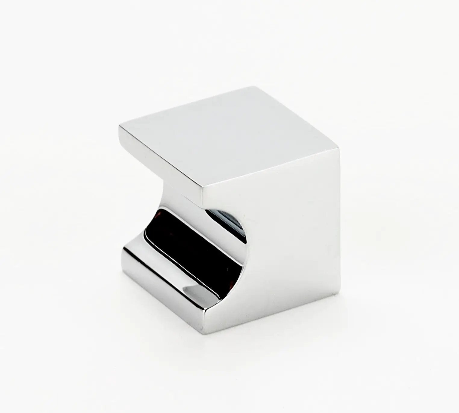 polished chrome knob
