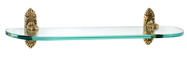 polished antique glass shelf
