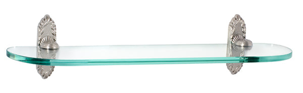 Alno Ribbon & Reed Bath 18" Glass Shelf w/Brackets by Alno