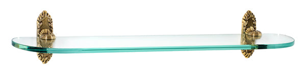 polished antique glass shelf