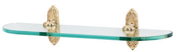 Alno Ribbon & Reed Bath 24" Glass Shelf w/Brackets