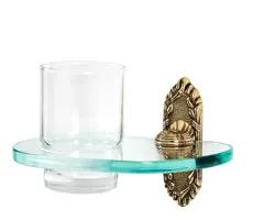 polished antique tumbler holder