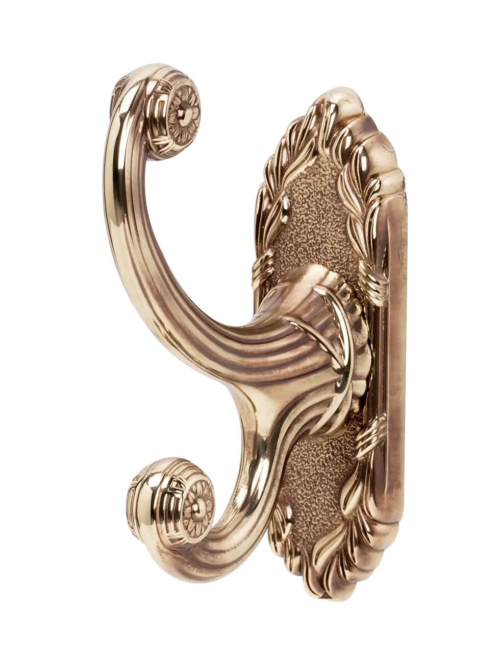 polished antique robe hook