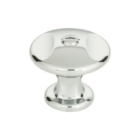 polished chrome knob