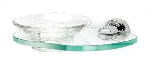 polished chrome soap dish