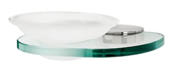 polished chrome soap dish