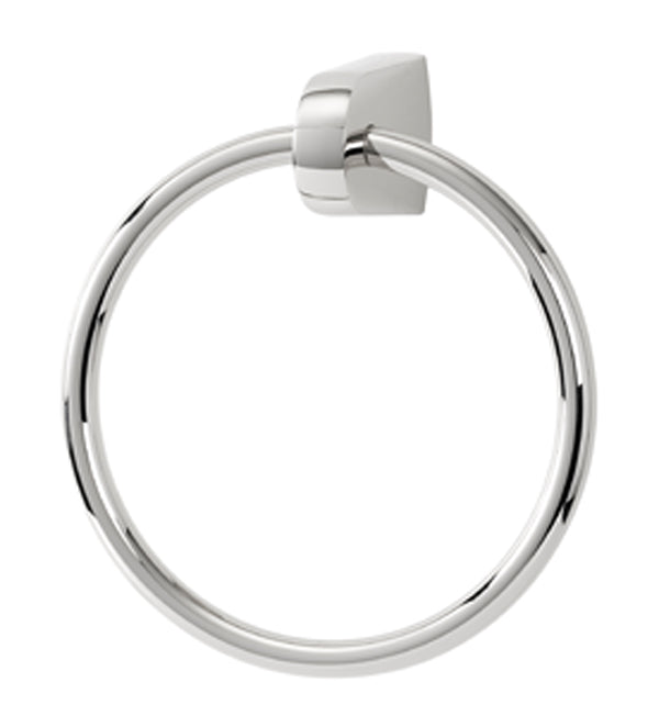 polished chrome towel ring