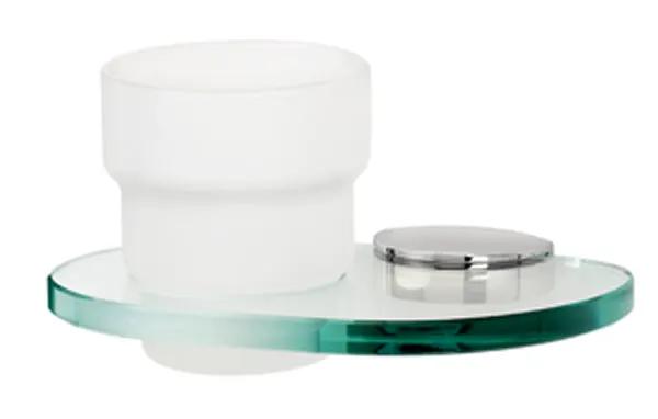 polished chrome tumbler holder
