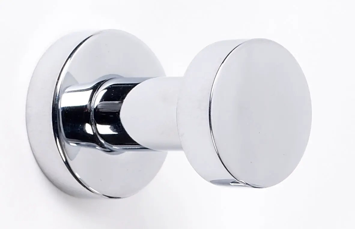 polished chrome robe hook