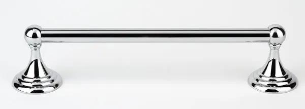 polished chrome towel bar