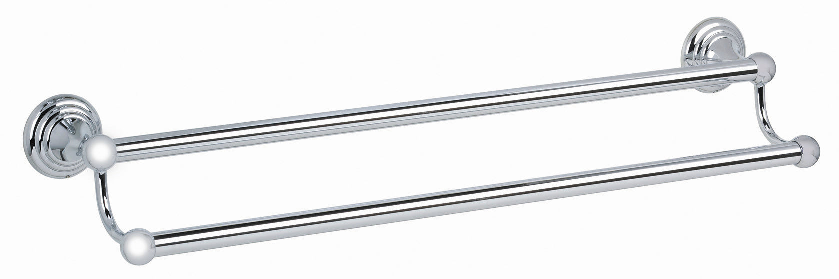 polished chrome towel bar
