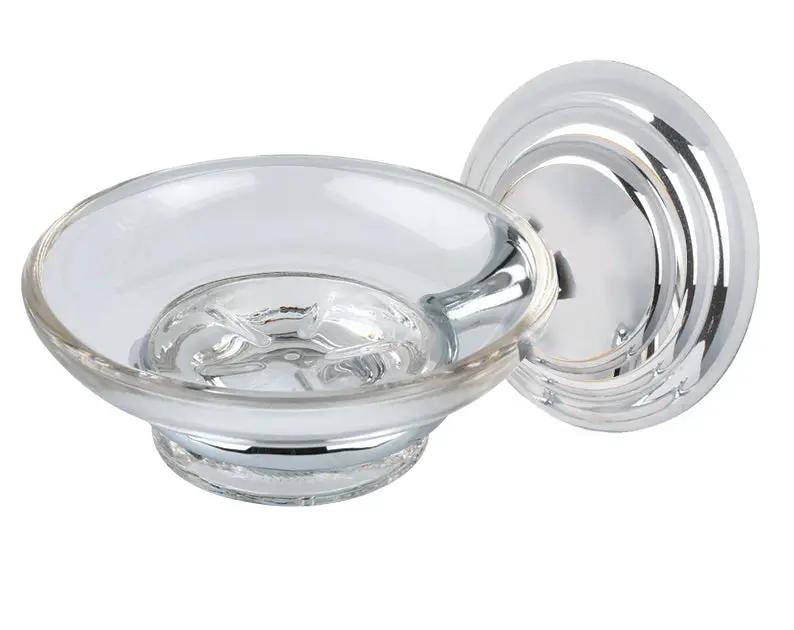 polished chrome soap dish