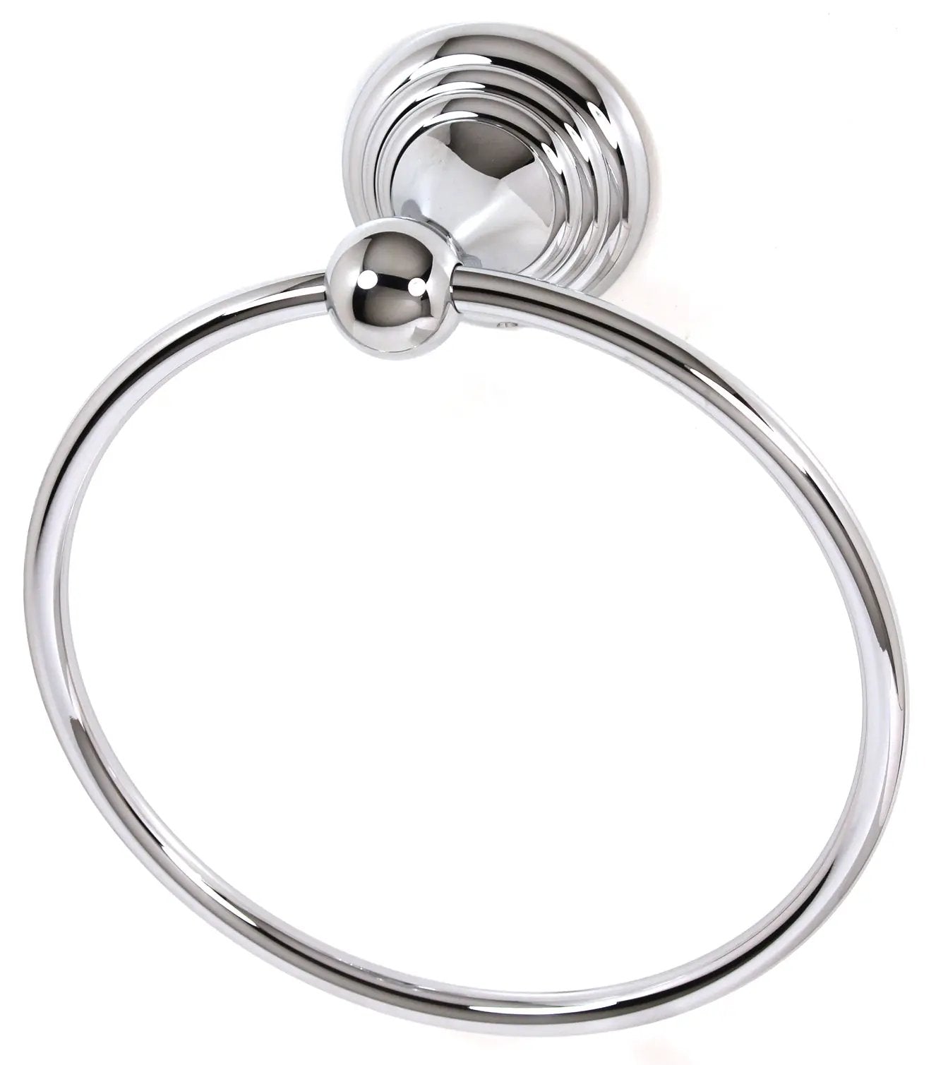 polished chrome towel ring
