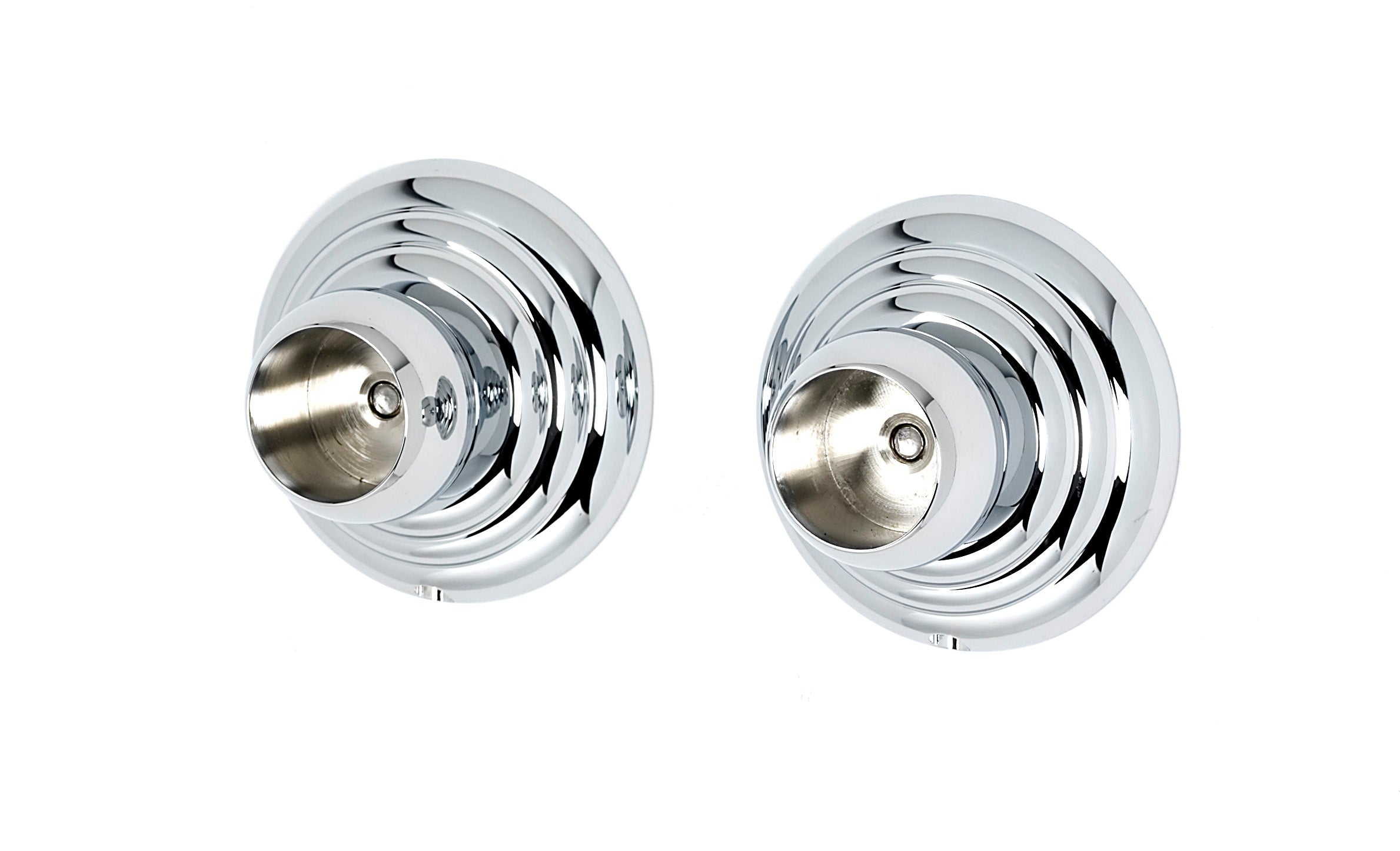 polished chrome shower rod