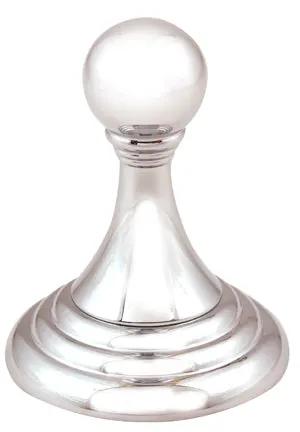 polished chrome robe hook