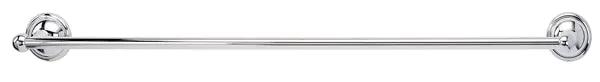 polished chrome towel bar