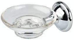 polished chrome soap dish
