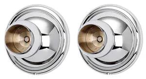 polished chrome shower rod