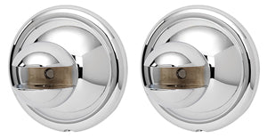 polished chrome glass shelf brackets