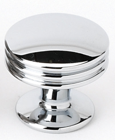 polished chrome knob
