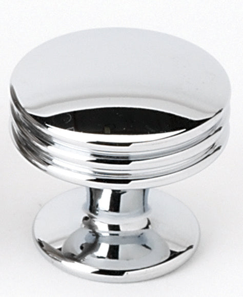 polished chrome knob