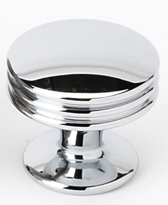 polished chrome knob