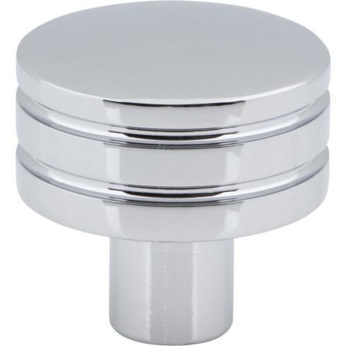 polished chrome knob
