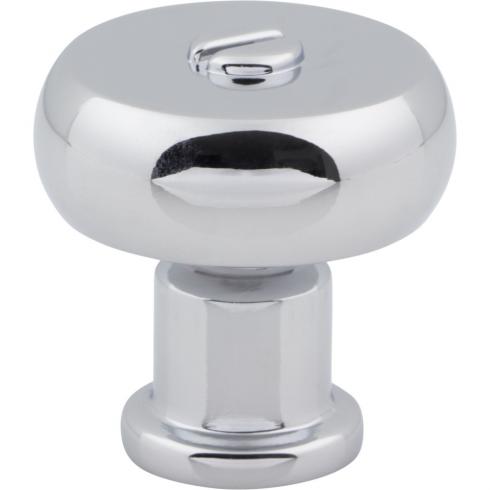 polished chrome knob