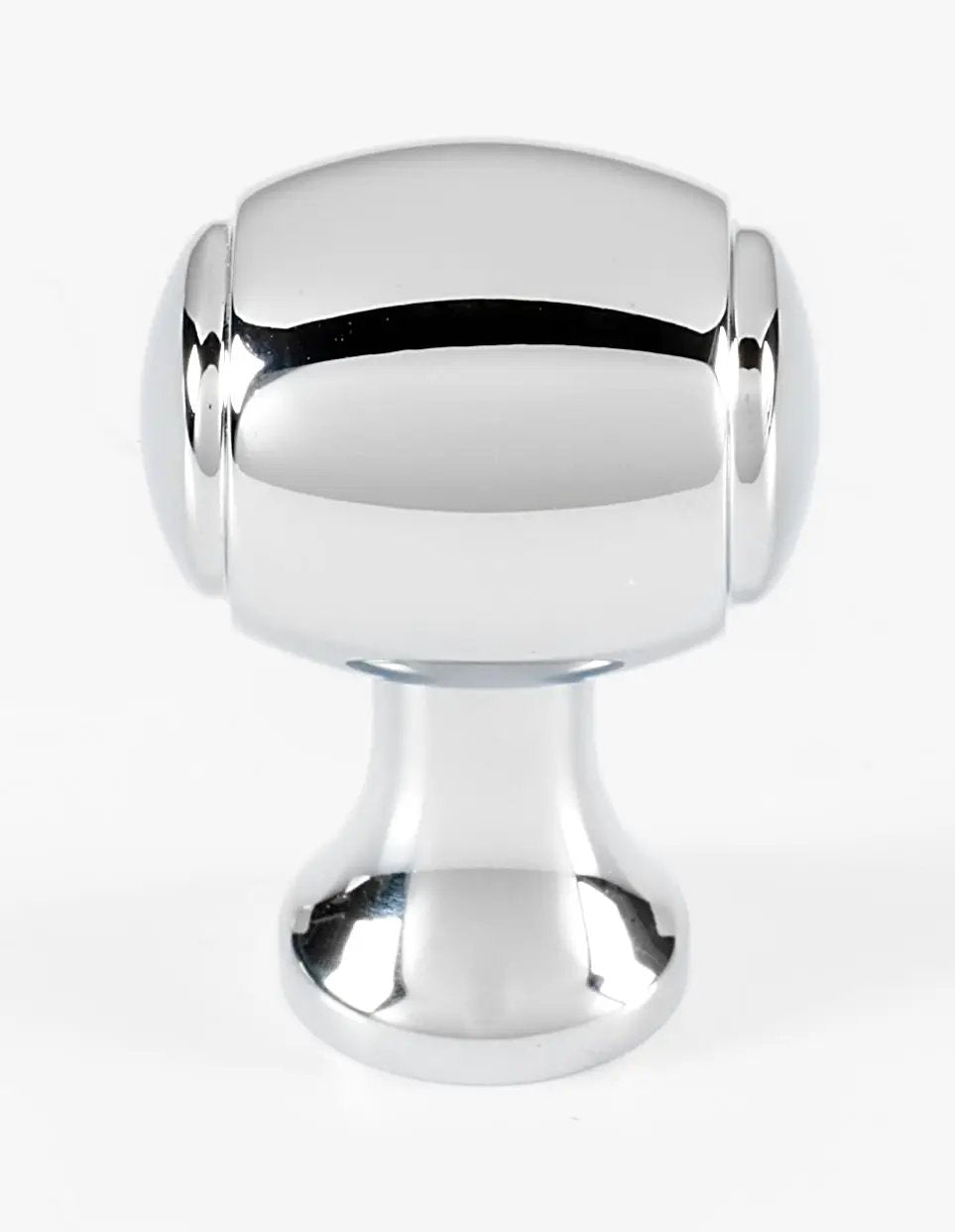 polished chrome knob