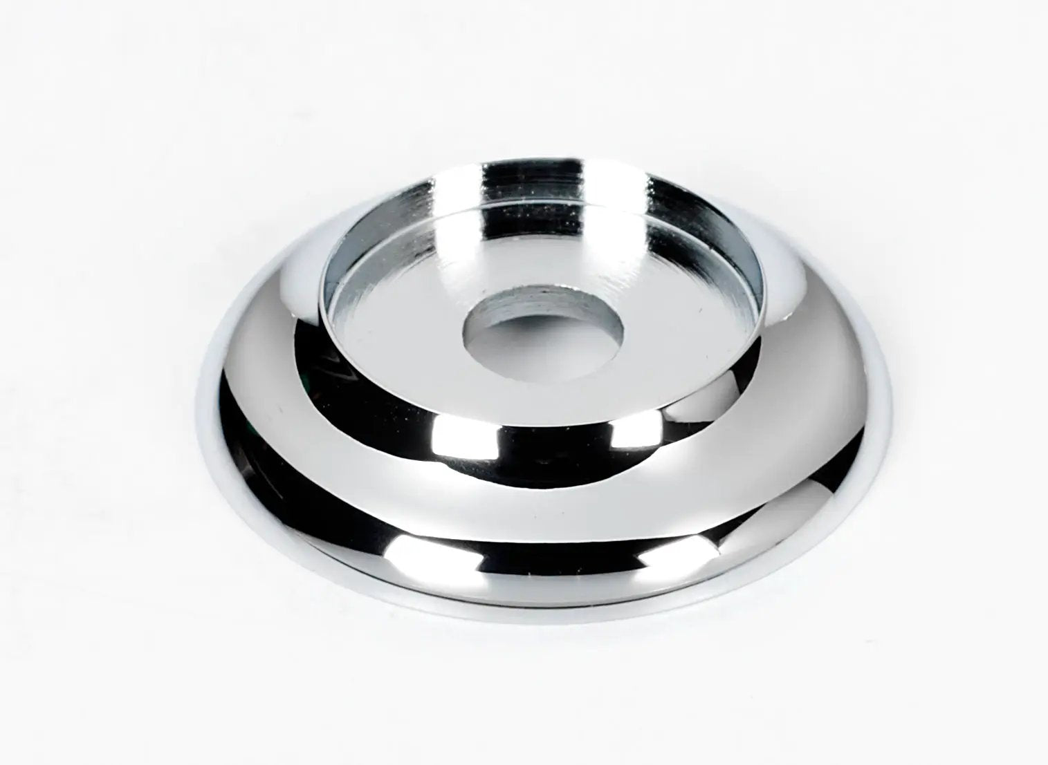 polished chrome rosette