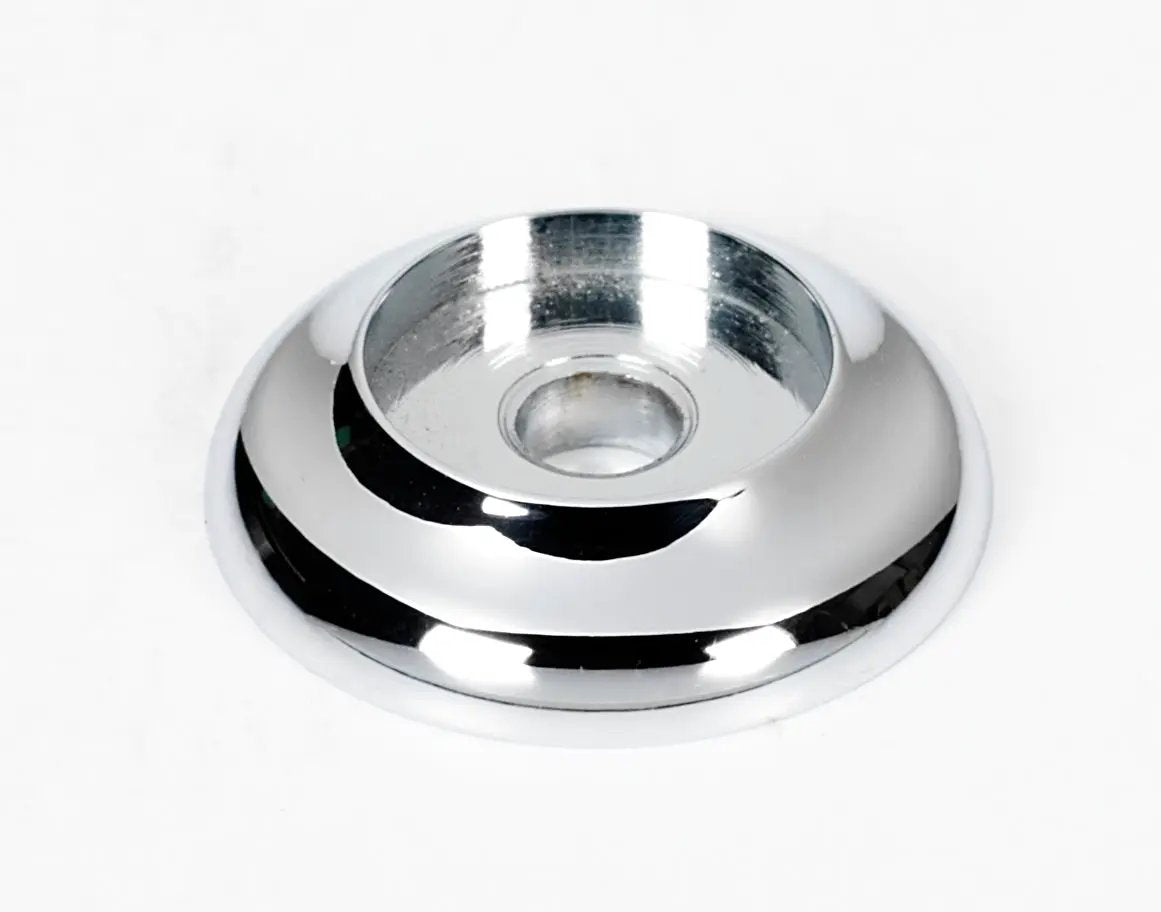 polished chrome rosette