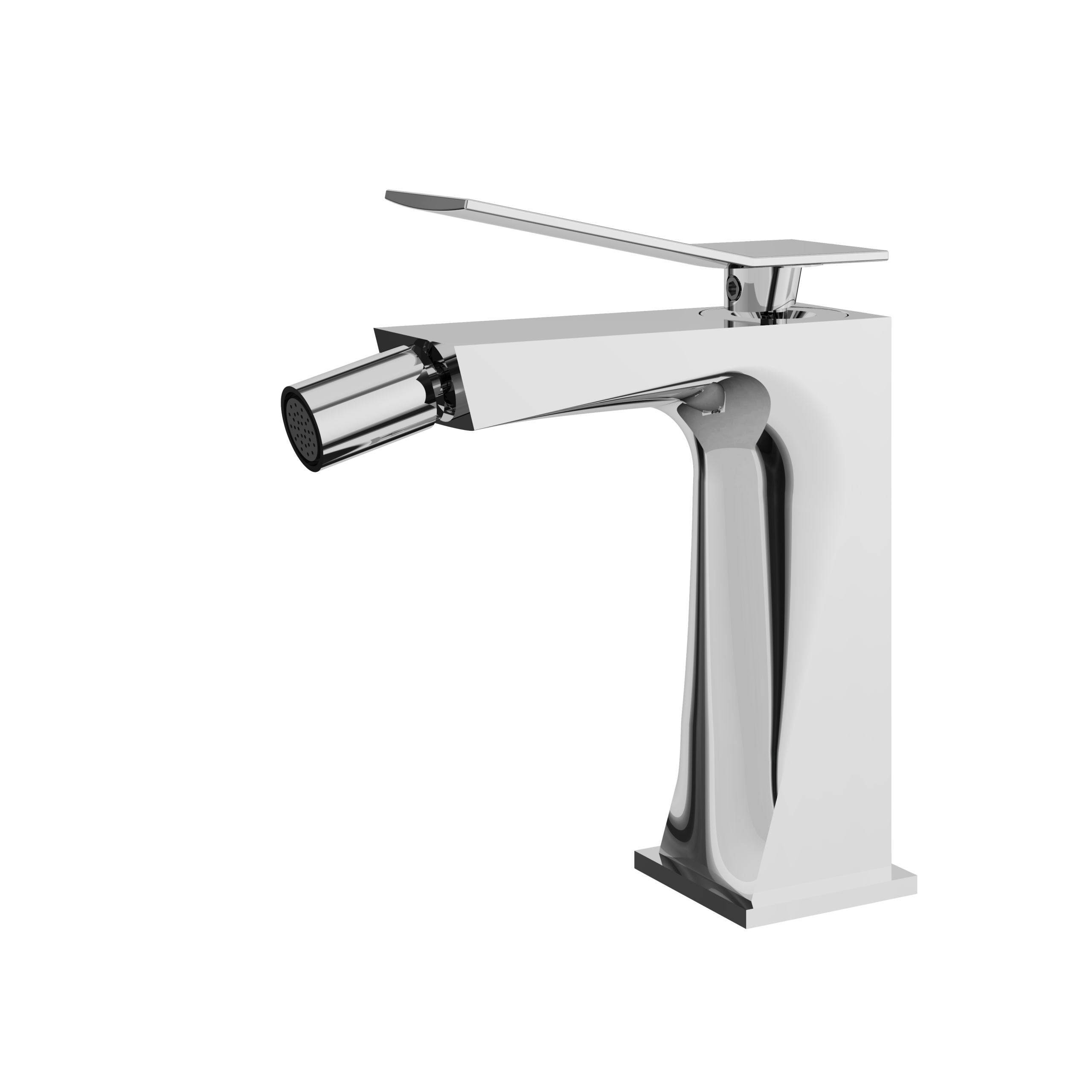 polished chrome bidet faucet