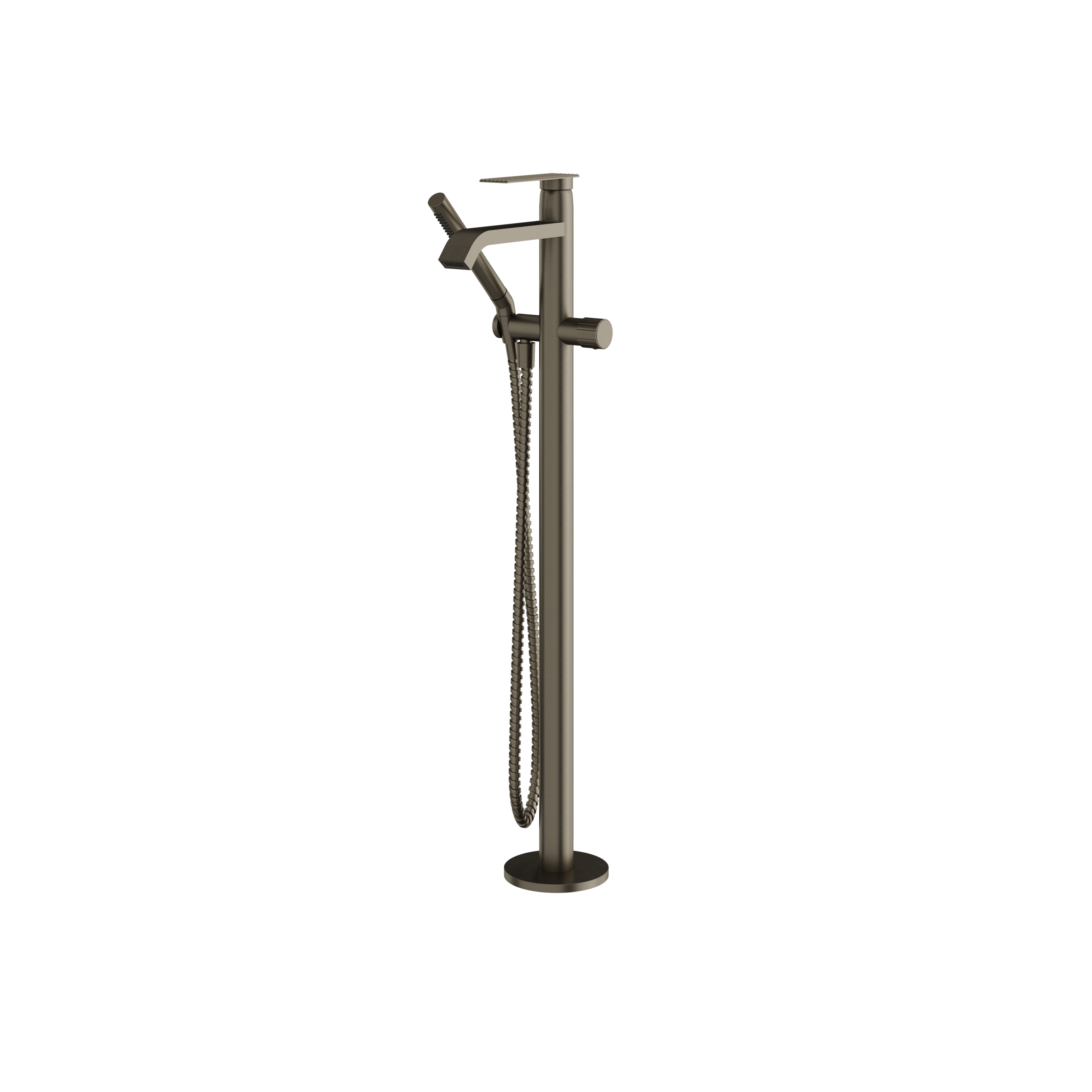 Aquabrass Tosca Floormount Tub Filler with Hand Shower by Aquabrass