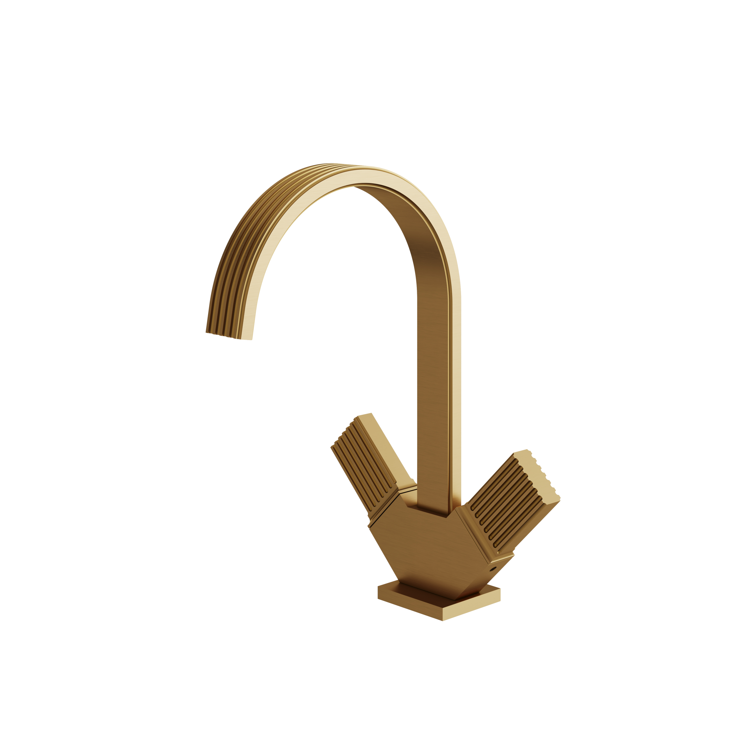 Aquabrass Tosca Single Hole 2 Handles Lavatory Faucet by Aquabrass