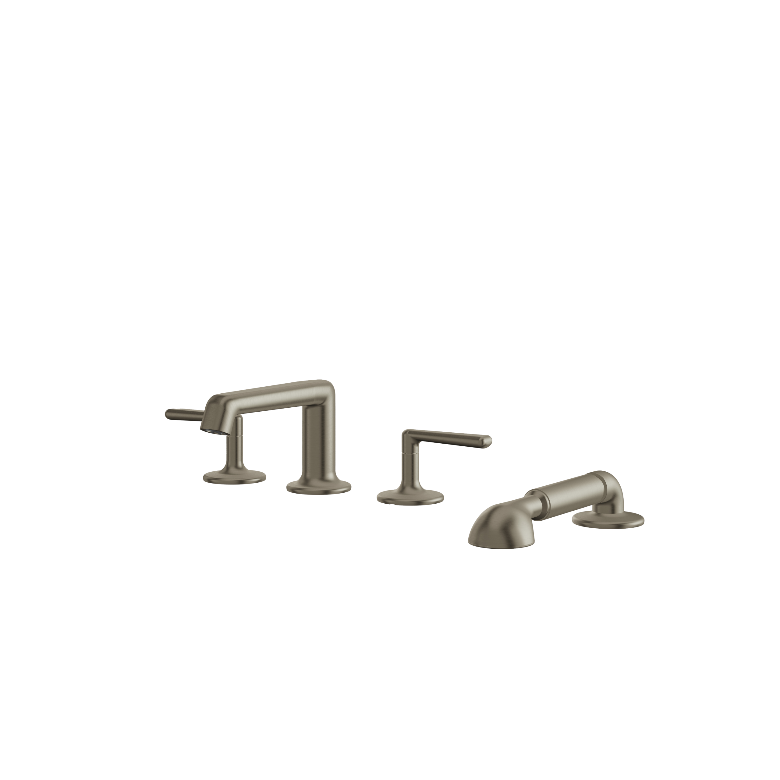 Aquabrass Forum Deck Tub Filler with Handshower