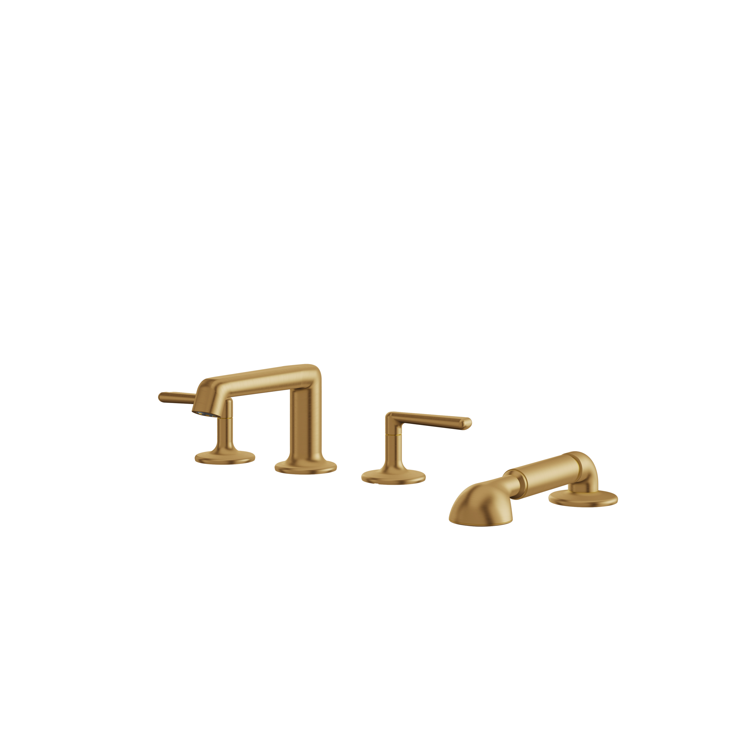 Aquabrass Forum Deck Tub Filler with Handshower