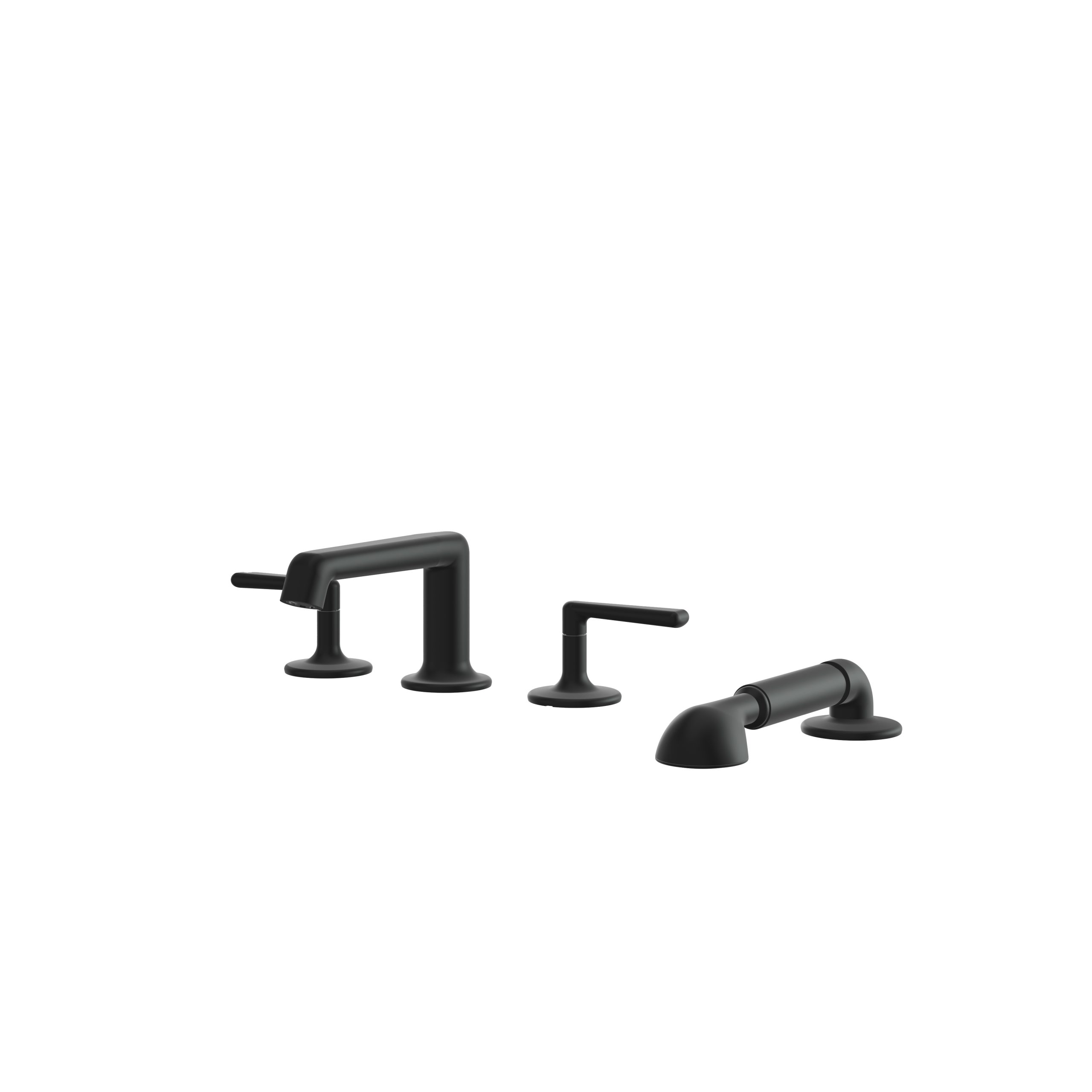 Aquabrass Forum Deck Tub Filler with Handshower