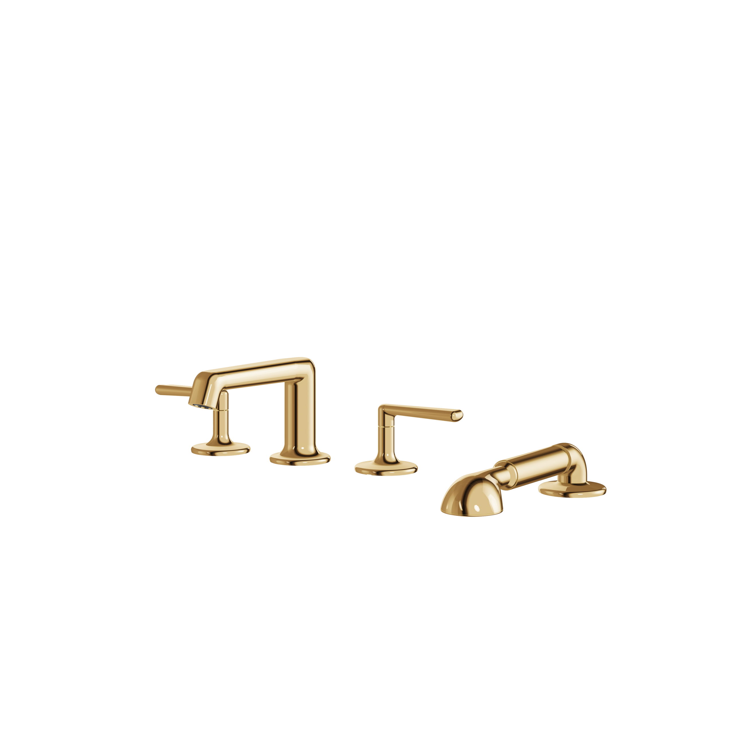 Aquabrass Forum Deck Tub Filler with Handshower