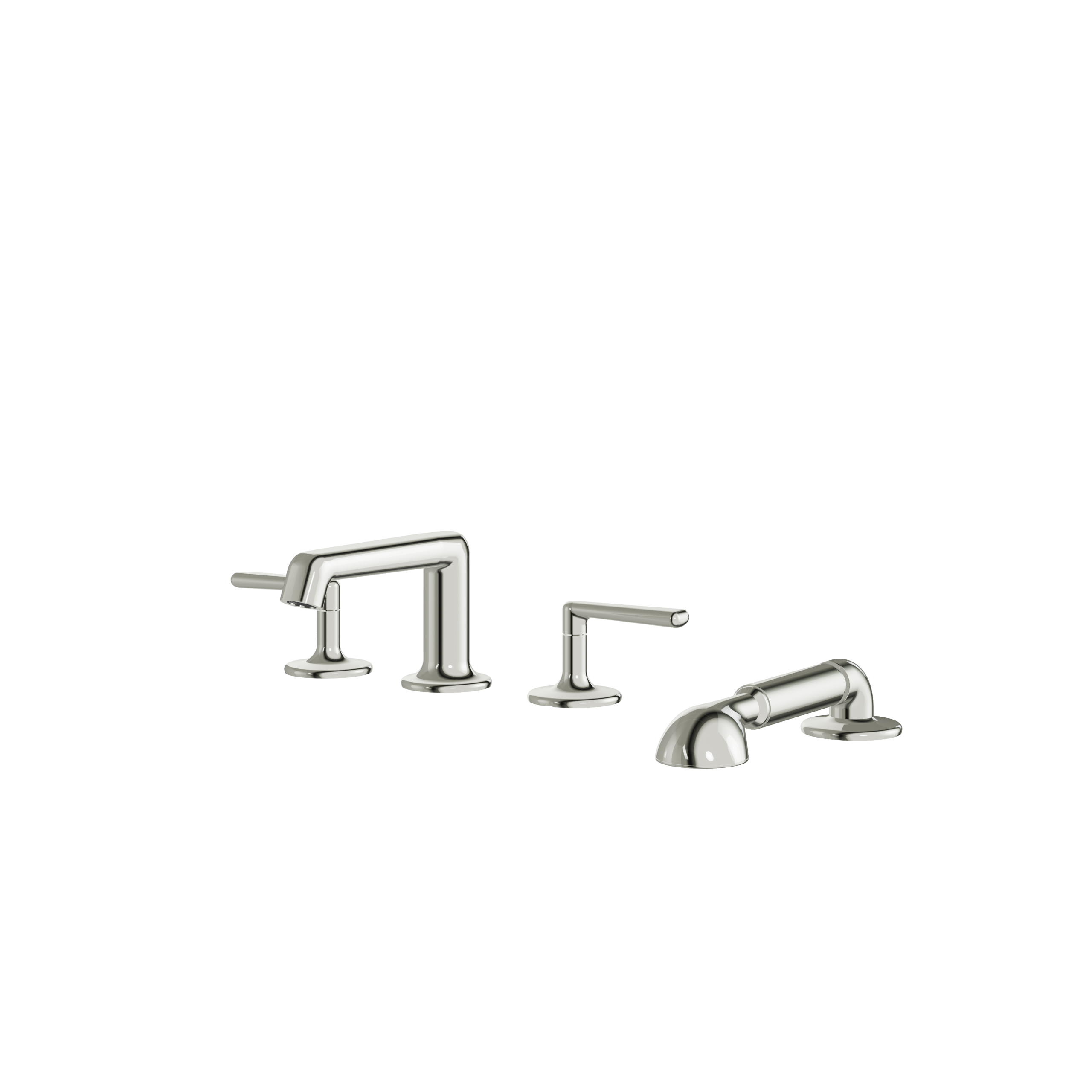 Aquabrass Forum Deck Tub Filler with Handshower