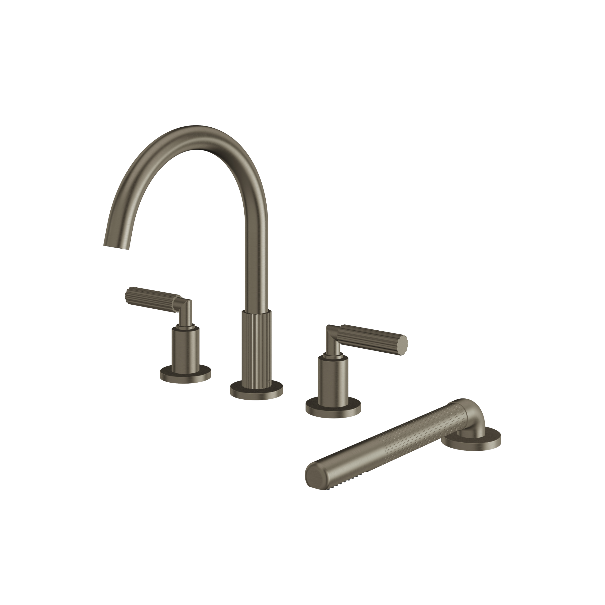 Aquabrass Montebello Tub Filler with Hand Shower by Aquabrass