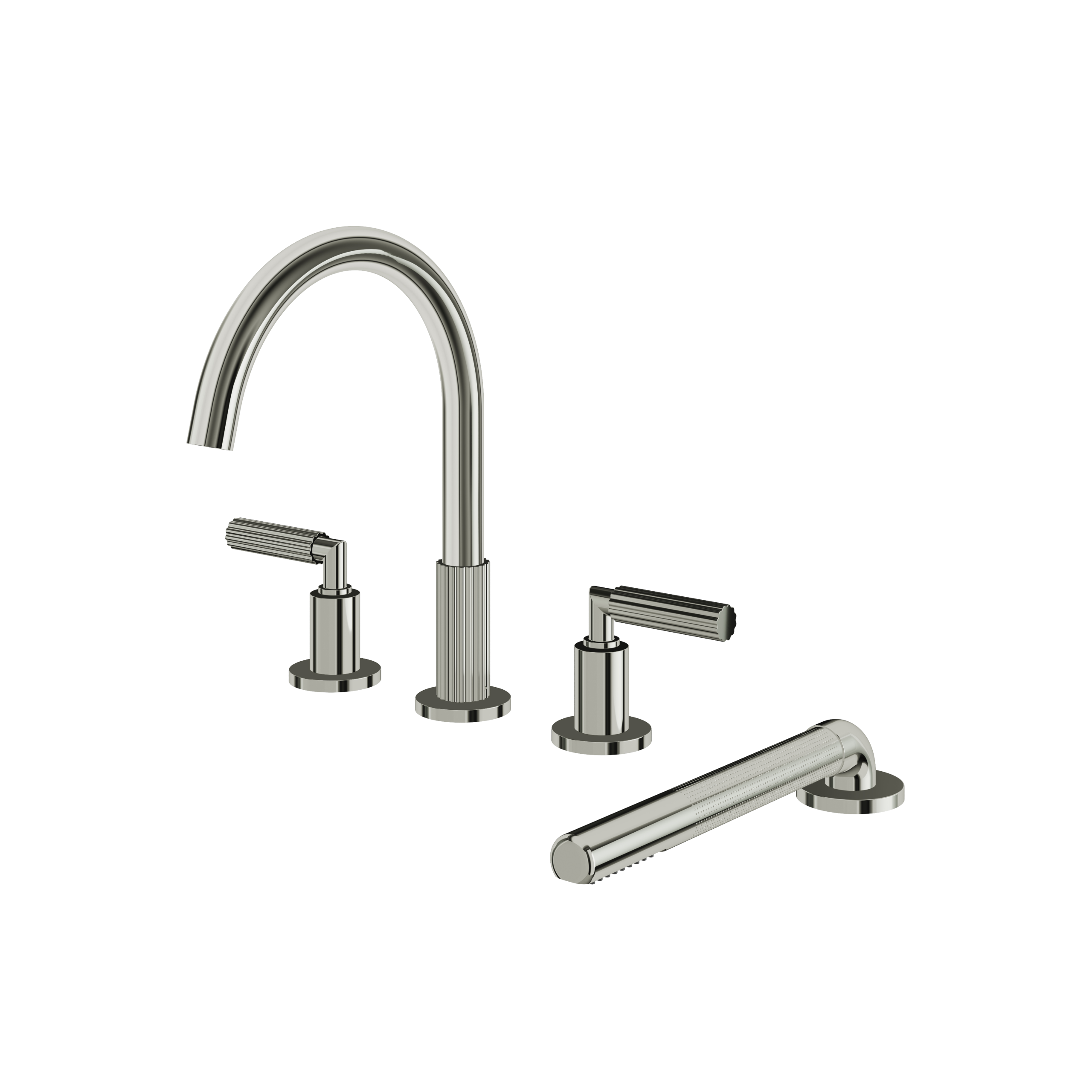 Aquabrass Montebello Tub Filler with Hand Shower by Aquabrass