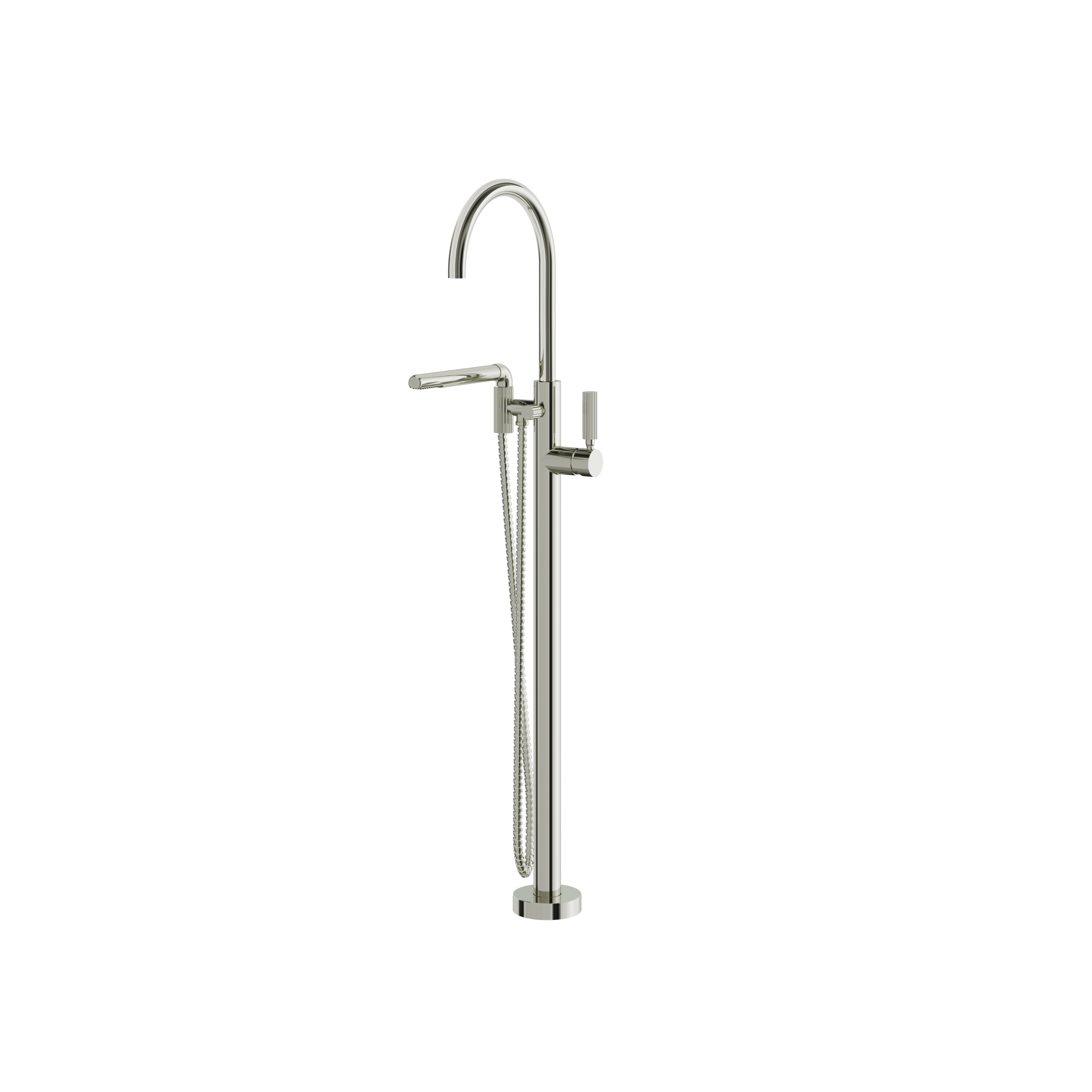 Aquabrass Montebello Floor Tub Filler with Hand Shower by Aquabrass