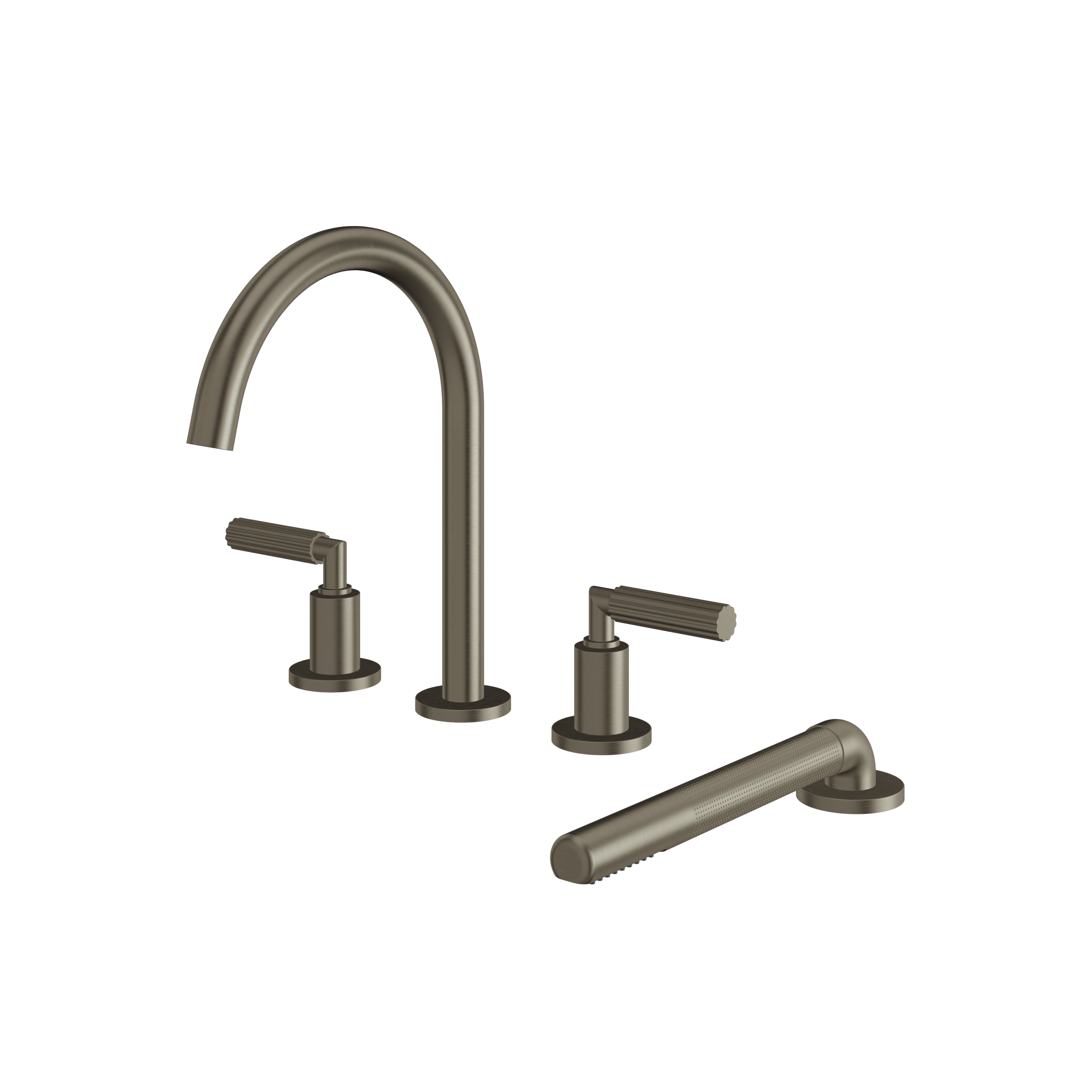 Aquabrass Monte-Carlo Tub Filler with Hand Shower by Aquabrass
