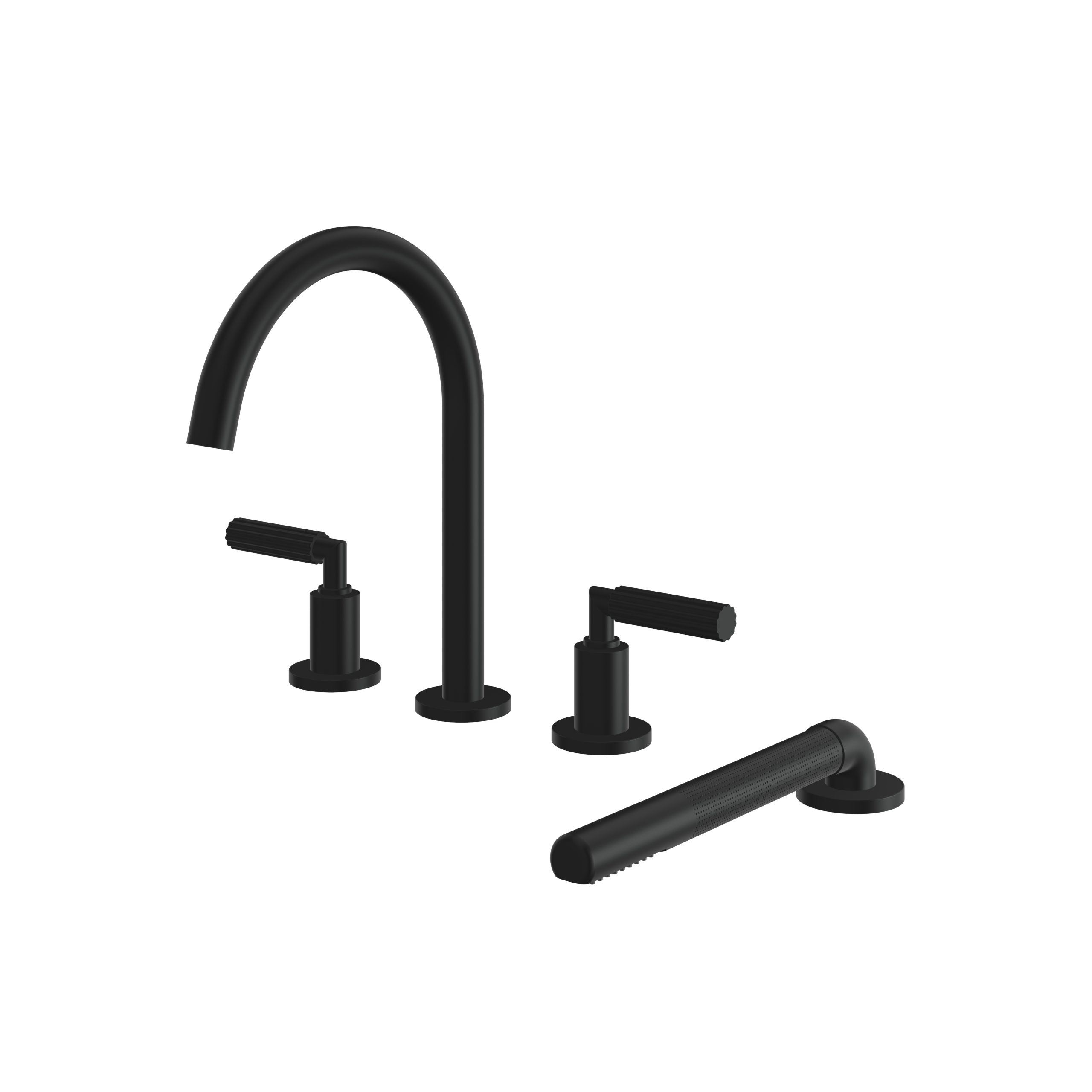 Aquabrass Monte-Carlo Tub Filler with Hand Shower by Aquabrass