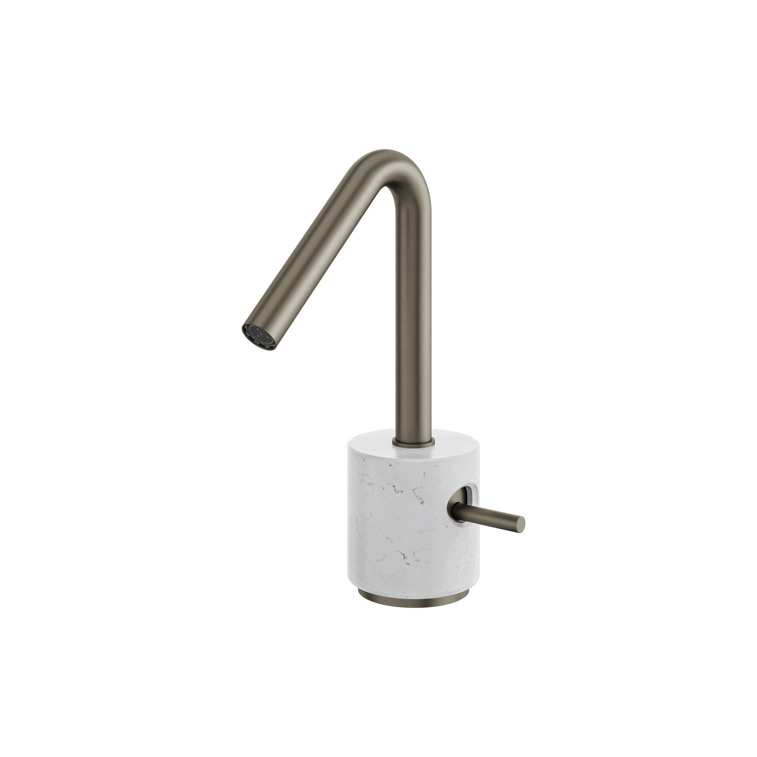 Aquabrass Marmo Single Hole Lavatory Faucet - Carrara by Aquabrass