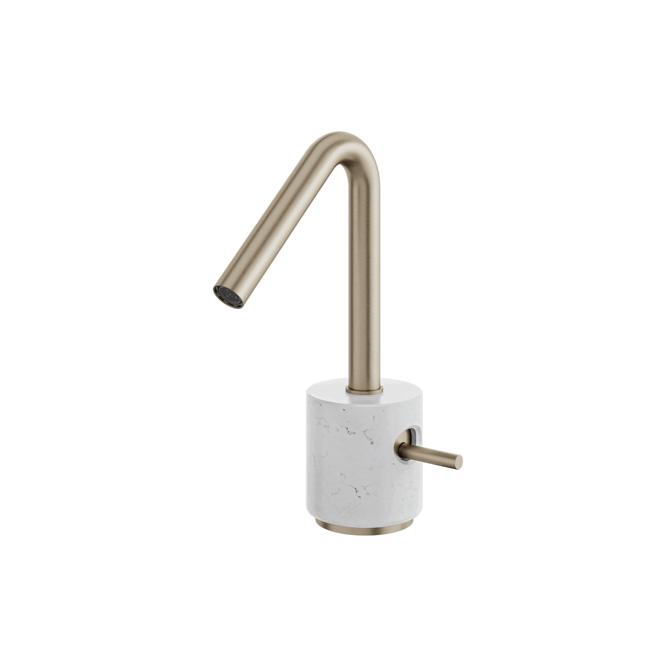 Aquabrass Marmo Single Hole Lavatory Faucet - Carrara by Aquabrass